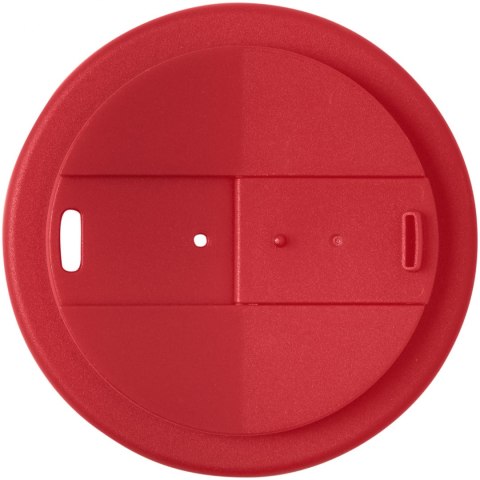 Brite-Americano® Grande 350 ml mug with spill-proof lid biały, czerwony