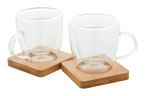 Mocaboo szklany zestaw do espresso / filiżanki