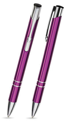 Długopis metalowy COSMO jasna purpura