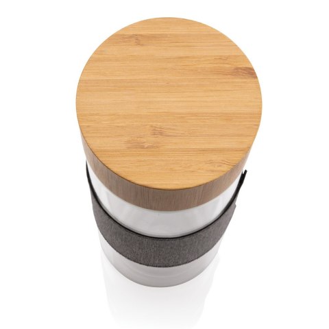 Szklana butelka 360 ml w pokrowcu