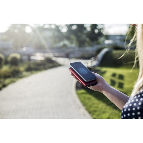 Bezprzewodowy power bank 10000 mAh Mauro Conti z przyssawkami, ładowarka bezprzewodowa 10W | Stef