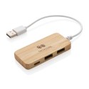 Bambusowy hub USB 2.0 z USB typu C