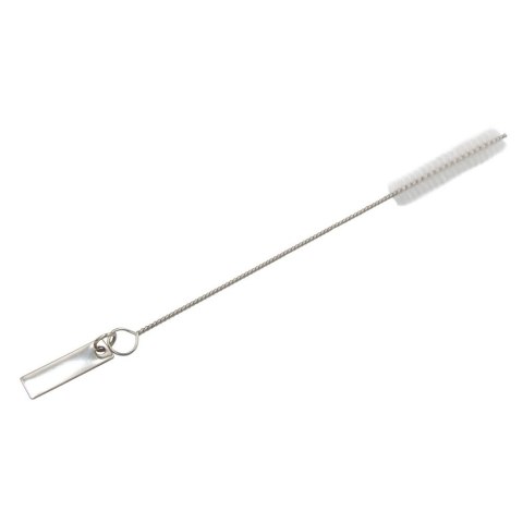 Zestaw szklanych słomek wielokrotnego użytku B'RIGHT, 4 szt., czyścik z blaszką pod znakowanie w komplecie | Lea