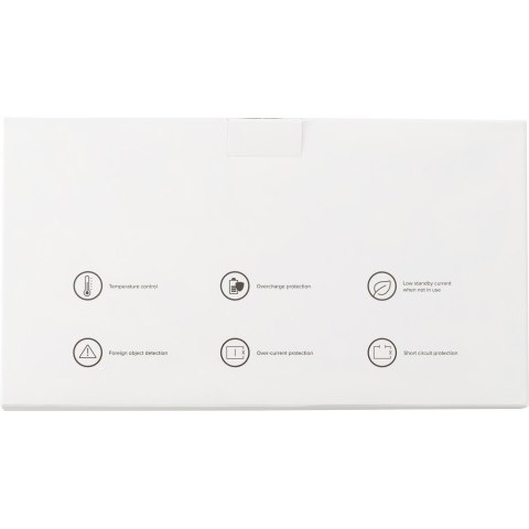 Bambusowy organizer na biurko, ładowarka bezprzewodowa 5W