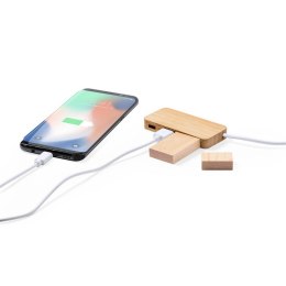 Bambusowy hub USB i USB-C