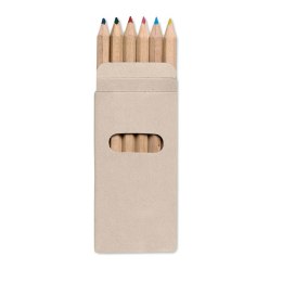 6 kolorowych ołówków wielokolorowy
