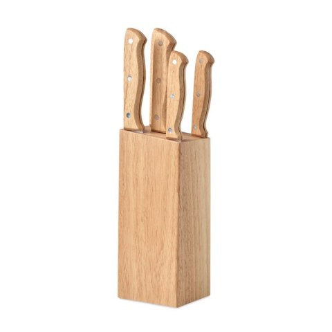 5-częściowy zestaw noży drewna