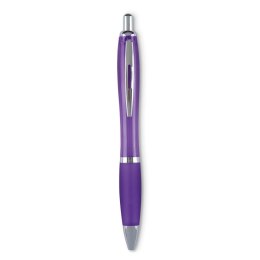 Długopis Rio kolor przezroczysty fioletowy