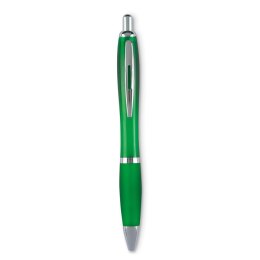 Długopis Rio kolor przezroczysty zielony
