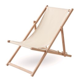 Drewniane krzesło plażowe beżowy