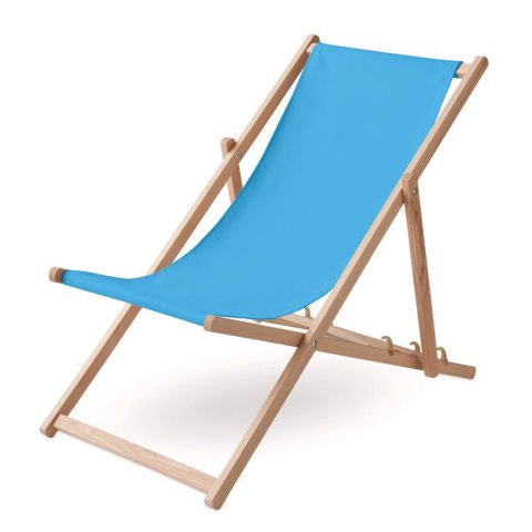 Drewniane krzesło plażowe turkusowy