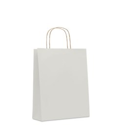Średnia prezentowa torba biały