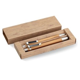 Bambusowy zestaw długopis i o drewna