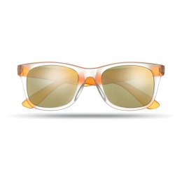 Lustrzane okulary przeciwsłon pomarańczowy