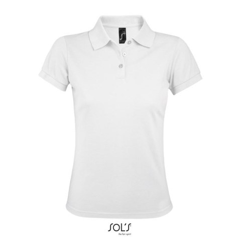 PRIME Damskie POLO 200g Biały 3XL