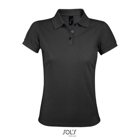 PRIME Damskie POLO 200g ciemny szary L