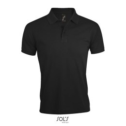 PRIME Męskie polo 200g Czarny / Czarny opal 3XL