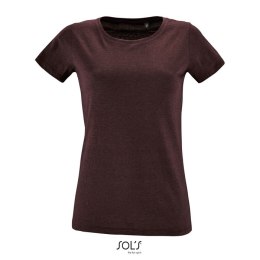 REGENT F Damski T-Shirt melanż czerwonobrunatny XL