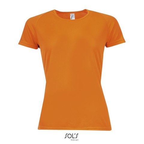 SPORTY Damski T-Shirt 140g neonowy pomarańczowy M