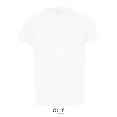 SPORTY Dziecięcy T-Shirt Biały XL