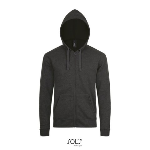 STONE UNI HOODIE 260g charcoal melange S