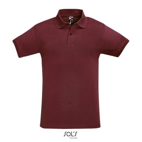 PERFECT Męskie POLO 180g Burgundy 3XL