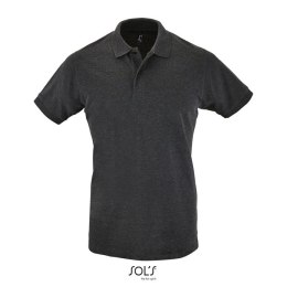 PERFECT Męskie POLO 180g charcoal melange 3XL