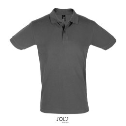 PERFECT Męskie POLO 180g ciemny szary L