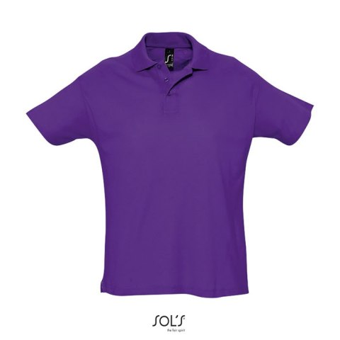 SUMMER II Męskie POLO 170g dark purple XL