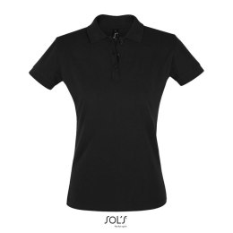 PERFECT Damskie POLO 180g Czarny / Czarny opal XL