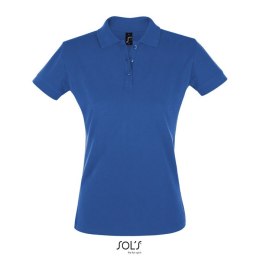 PERFECT Damskie POLO 180g Niebieski L