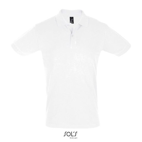 PERFECT Męskie POLO 180g Biały 3XL