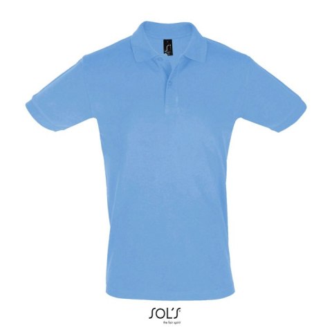 PERFECT Męskie POLO 180g sky blue 3XL