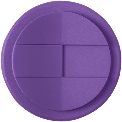 Kubek Americano® Eco z recyklingu o pojemności 350 ml z pokrywą odporną na zalanie fioletowy