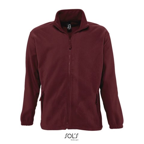 NORTH Męski polar  300g Burgundy XS