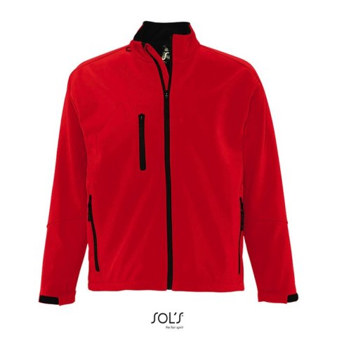 RELAX Męski softshell 340g pepper red S