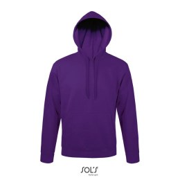 SNAKE sweter z kapturem dark purple L