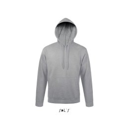 SNAKE sweter z kapturem grey melange XS