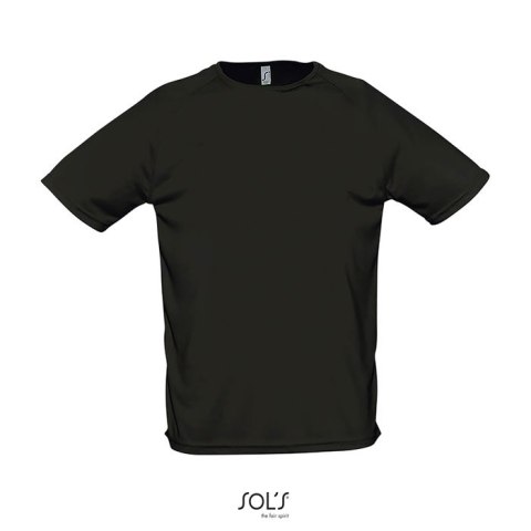 SPORTY Męski T-SHIRT 140g Czarny / Czarny opal XL