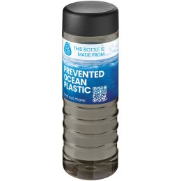H2O Active® Eco Treble 750 ml screw cap water bottle ciemnografitowy, czarny (21048100)