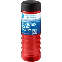 H2O Active® Eco Treble 750 ml screw cap water bottle czerwony, czarny (21048105)