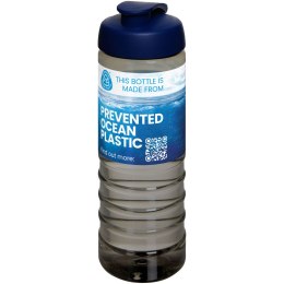 H2O Active® Eco Treble bidon z otwieraną pokrywką o pojemności 750 ml ciemnografitowy, niebieski (21047904)