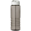 H2O Active® Eco Treble bidon z pokrywką z tutką o pojemności 750 ml ciemnografitowy, biały (21048201)