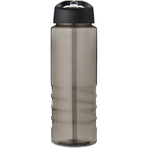 H2O Active® Eco Treble bidon z pokrywką z tutką o pojemności 750 ml ciemnografitowy, czarny
