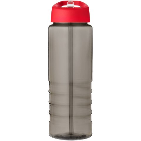 H2O Active® Eco Treble bidon z pokrywką z tutką o pojemności 750 ml ciemnografitowy, czerwony