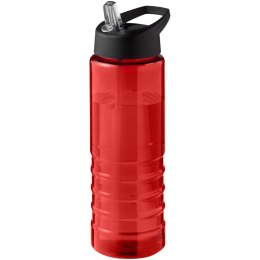H2O Active® Eco Treble bidon z pokrywką z tutką o pojemności 750 ml czerwony, czarny (21048206)