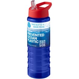 H2O Active® Eco Treble bidon z pokrywką z tutką o pojemności 750 ml niebieski, czerwony (21048210)