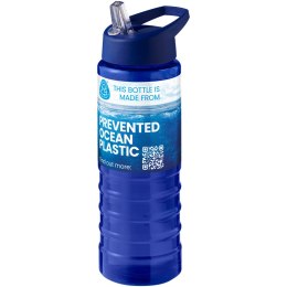 H2O Active® Eco Treble bidon z pokrywką z tutką o pojemności 750 ml niebieski, niebieski (21048203)