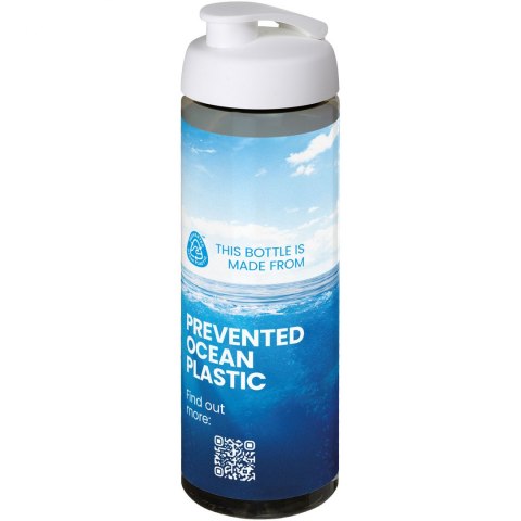 H2O Active® Eco Vibe 850 ml, bidon sportowy z odchylaną pokrywką ciemnografitowy, biały