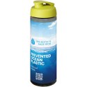 H2O Active® Eco Vibe 850 ml, bidon sportowy z odchylaną pokrywką ciemnografitowy, limonka